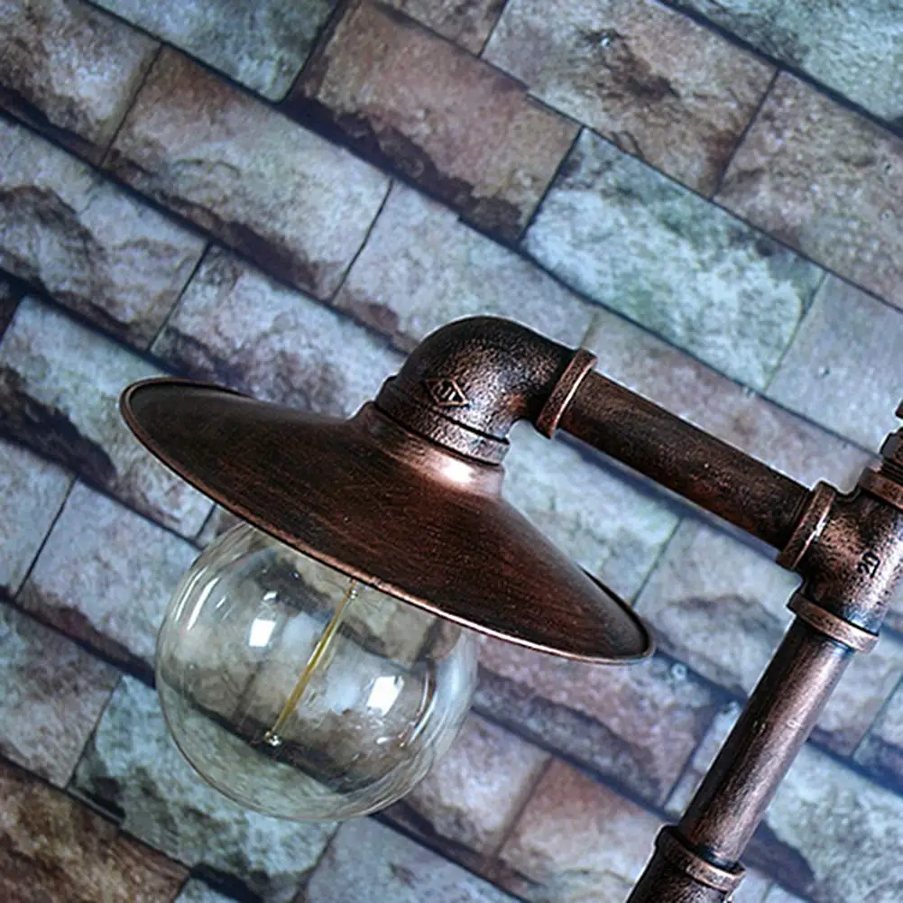 Винтажная креативная железная водопроводная напольная лампа Лофт промышленная стоящая лампа для отеля спальни Кабинета гостиной Светильник E27