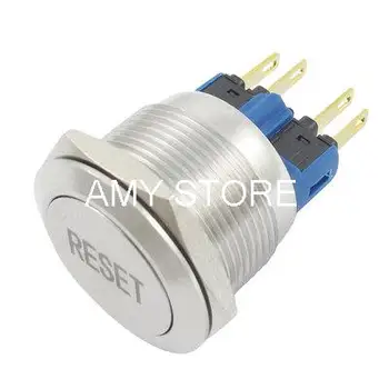 

AC 250V 5A RESET Word Pattern Momentary Push Button Switch 22mm Mounting Hole