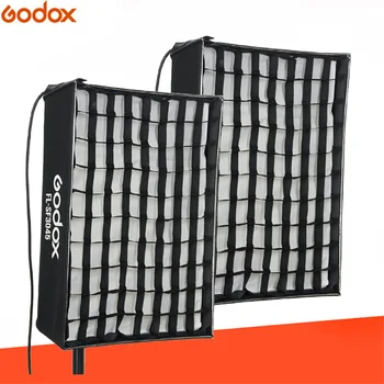 

Godox 2*FL150S 60*60cm + 2*Honeycomb Grid flexible portable LED lights are suitable for portrait,video,outdoor,studio shooting.