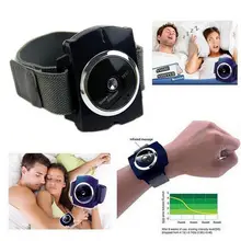 Mayitr 1pc Snore Blocker Stopper Infrared Stop Snoring Wristband Help Sleeplessness For Health Care Tools electronic wristband style pulse snore stopper blue white 1 x cr2032