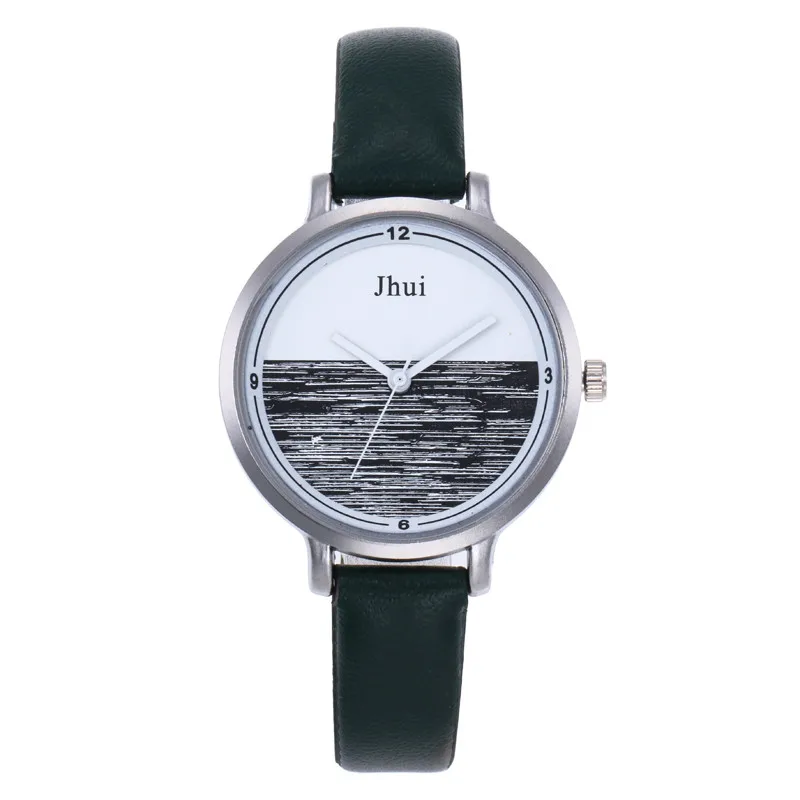 Jhui Women's Fashion Leather Strap Analog Quartz Glass Mirror Watches Jhui Women's Fashion Leather Strap Analog Quartz Glass Mirror Watches