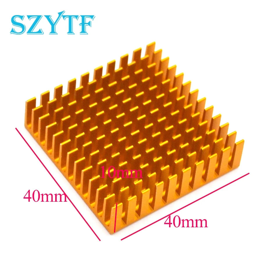 5 шт. радиатора 40*40*11 мм (золото слот) Высокая производительность радиатора