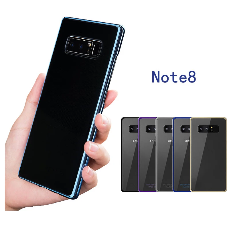 Чехол с текстурой покрытия для samsung Note 8, защитный жесткий чехол из поликарбоната для Galaxy Note 8, Ультратонкий Прозрачный чехол для телефона