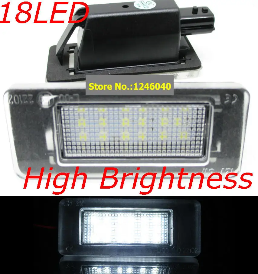 

1Pair LED License plate light Number plate lamp light for NISSAN Serena C27 Canbus
