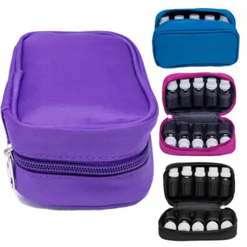 

10 Bottle Essential Oil Carrier 10ML 15ML Holder Storage Aromatherapy Hand Bag