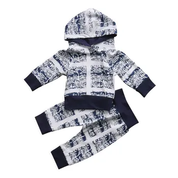 

Newborn Infant Baby Boys Girls Autumn Winter Outfits Clothes Set Kids Cotton Print Hoodied Sweatshirts Tops Pants Leggings Sets