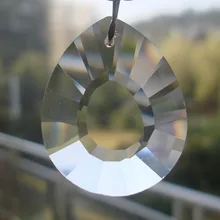 192 шт./лот 50 мм ясно, черепаха таблетки Висит crystal prism 1 отверстие стекла люстра кулон французский хрустальные люстры призмы