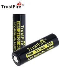 6pcs/lot TrustFire 21700 3.7V 40A 4000mAh 14.8W Li-ion Rechargeable Battery with Safety Relief Valve for Headlamp/Bicycle Lamp 6pcs/lot TrustFire 21700 3.7V 40A 4000mAh 14.8W Li-ion Rechargeable Battery with Safety Relief Valve for Headlamp/Bicycle Lamp