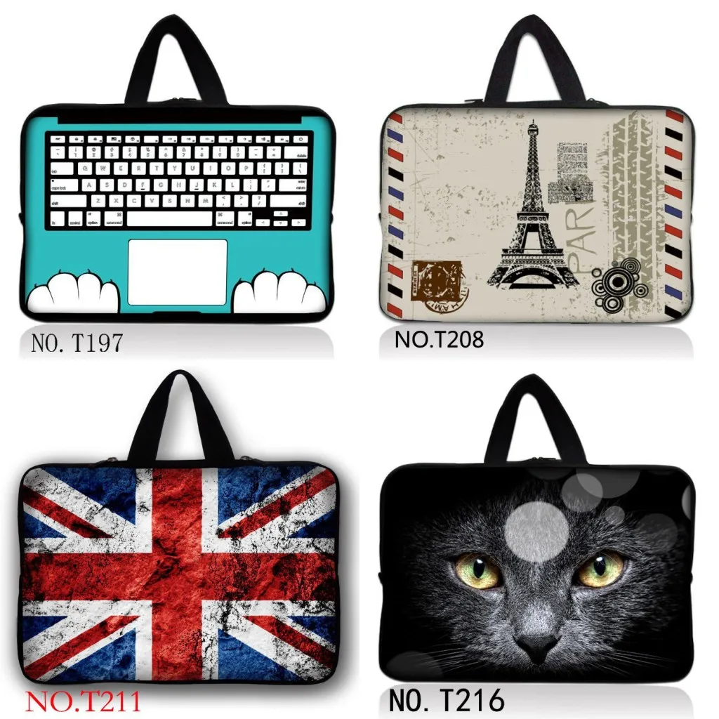 Neoprene laptop notebook case Women Men sleeve Computer Pocket 11/"12/"13/"
