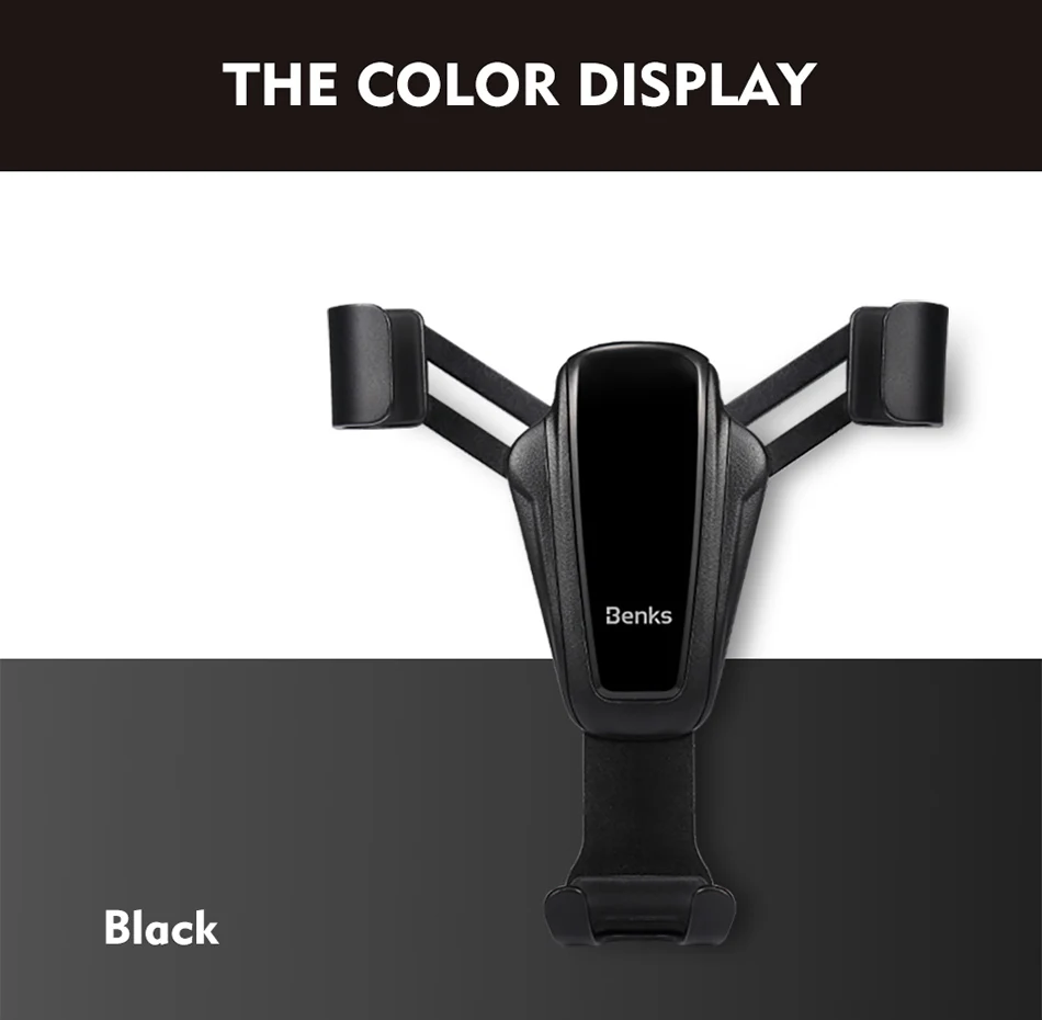 Benks Gravity Car Phone Holder Stand Air Vent Mount Stand For Huawei P20 iphone X 8 7 Samsung S9 GPS Mobile Auto Support Bracket (15)
