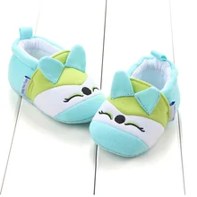 Милые детские ботиночки для новорожденных и малышей, детские кроватки для мальчиков и девочек, мягкие Нескользящие Детские ботинки с рисунками животных