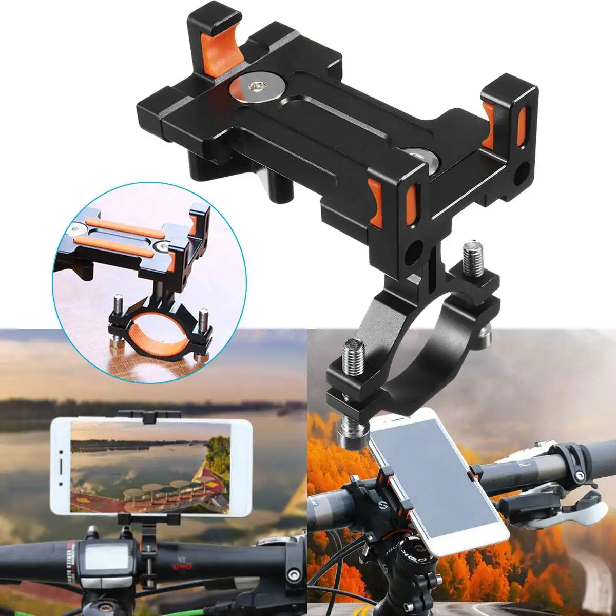  MTB Fahrrad Radfahren Telefon Halter für iPhone XS MAS Für Xiaomi 9 Aluminium Legierung Motorrad Le