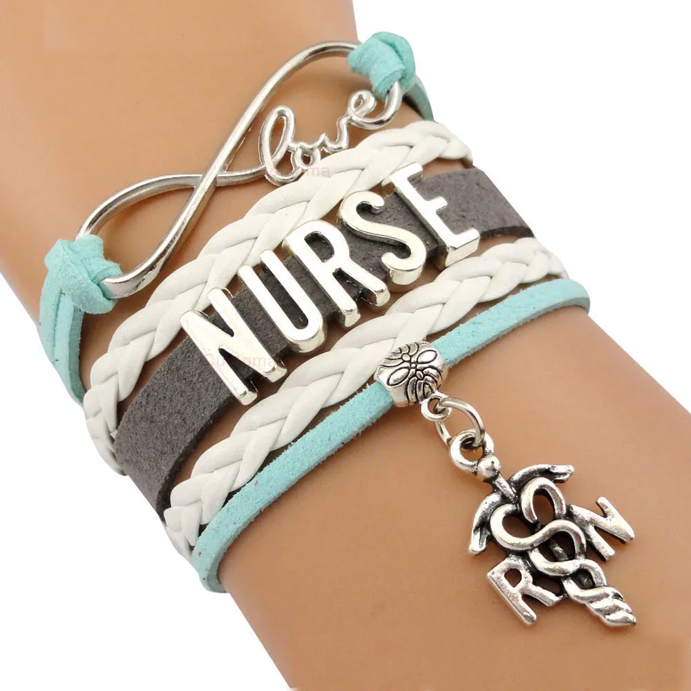 Браслет с шармами бесконечность для медсестер и мальчиков|love charm bracelet|charm