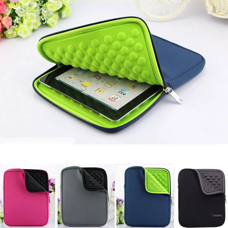 Fashion Waterproof EVA Liner Foam Zipper Laptop Sleeve for Apple IPAD 8