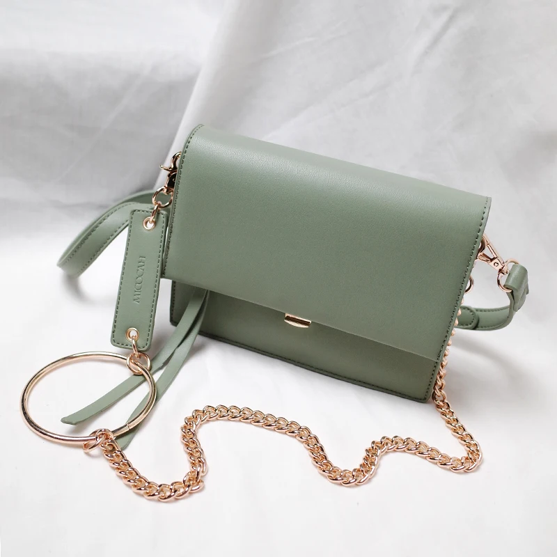 MICOCAH сумка через плечо с круговой ручкой для женщин брендовая сумка сумки на плечо черный/зеленый/Абрикосовый HSD135