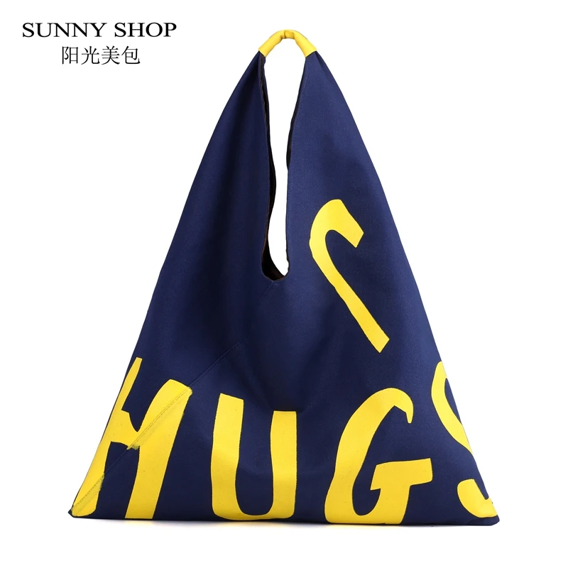 

Big Canvas Bag Vintage Casual Tote Letter Large Capacity Shopper Bag Women Shopping Bag Ladies 2018 Autumn Handbag Purse beach