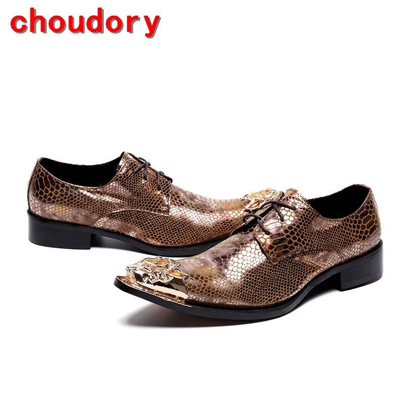 python skin shoes men's