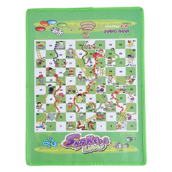 

Folding Snake Chess Toys For Children Portable Snakes and Ladders Puzzle game Preschool Training Puzzle Preschool gift DW643181