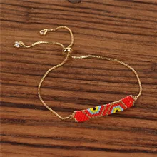 Круглый Подсолнух браслет на запястье для женщин Девушка Япония бисер Miyuki Бусы из нержавеющей стали радужные браслеты Женский Pulsera ювелирный подарок