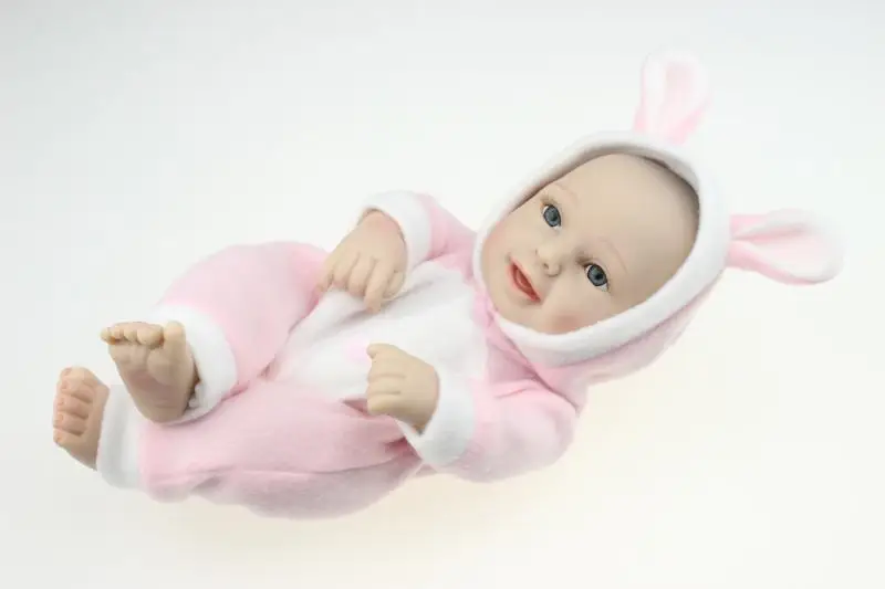 1pc 11" Silicon Simulation Baby waterproof Boy Acrylic ...