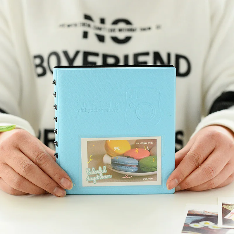 68 Pockets Photos Album Mini Candy Color Book Style Album for 3 Inch Mini Instax & Name Card 7s 8 25 50s Photo