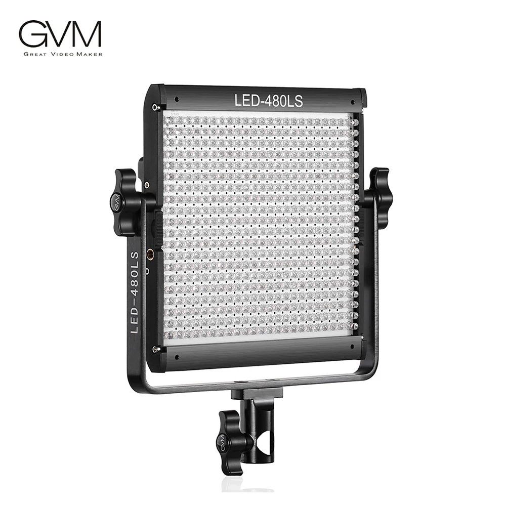 TLCI97 Camera Video L GVM 480 Led Bi-Color Video Light with APP Remote Control Variable CCT 2300K-6800K and 10%-100% Brightness with Digital Display for youtube Studio Photography Shooting with CRI97