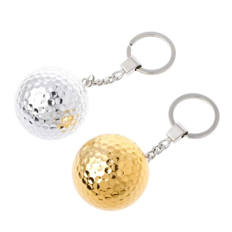 

Key Chain Golf Ball Round Shape Design Key Ring Goal Sports Game Souvenir #20/29W