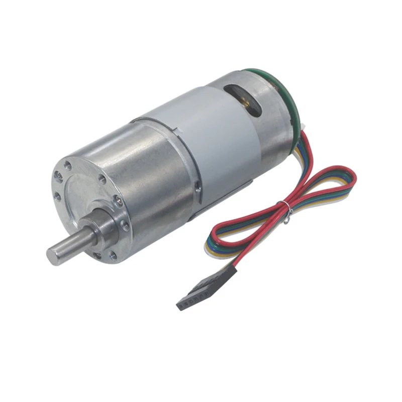 

JGB37-545B High Torque Low Speed 6V 12V 24V DC Gear Motor With Encoder Disk