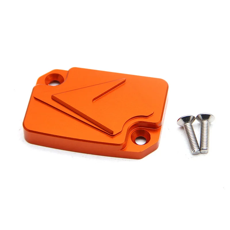 Orange Motorcycle CNC Aluminum Front Brake Fluid Reservoir Cover Cap