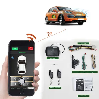 

Automatically open Car Alarm system Remote start generator car parts central locking starline start stop button auto alarm PKE