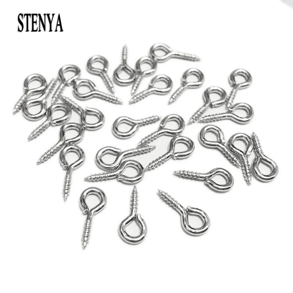 STENYA Eyelets Top Pendant Bails Top Hanging Hooks Threaded Bail