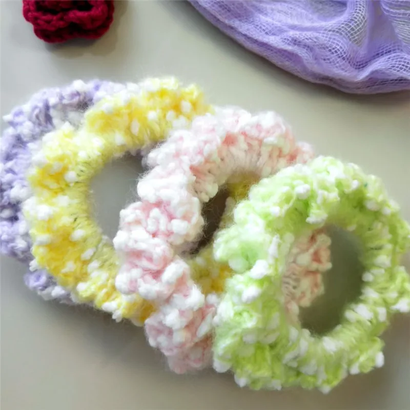 Детское кольцо для волос, 16 шт./упак., DIY вязальная веревка для волос, многоцветная Смешанная упаковка. Для ребенка