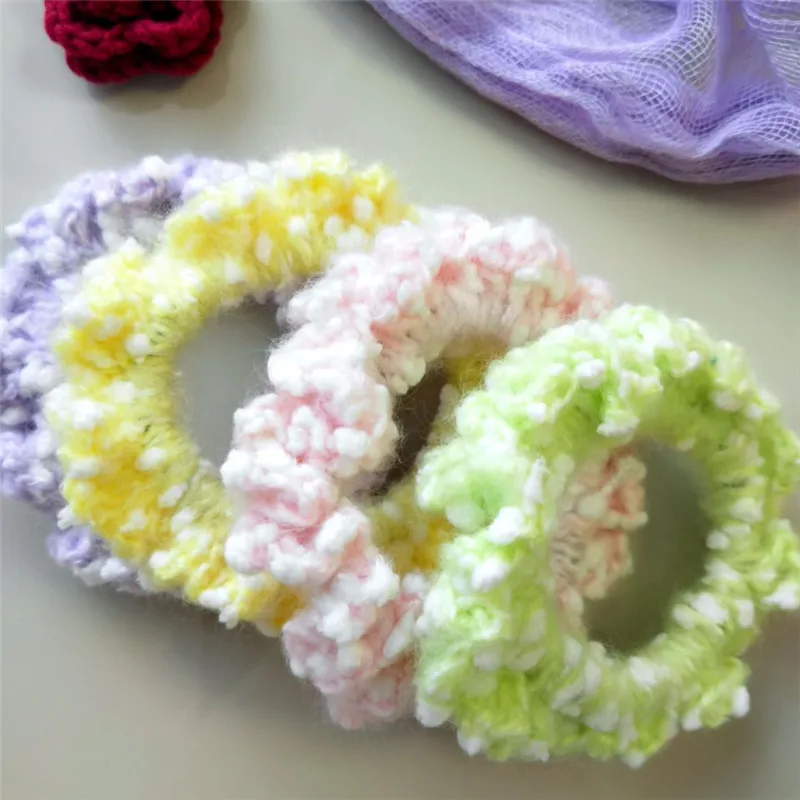

Children's Hair Ring ,16 Pieces /Pack, DIY Crochet Hair Rope,Multi Color Mixed Packaging. Agift For Child.