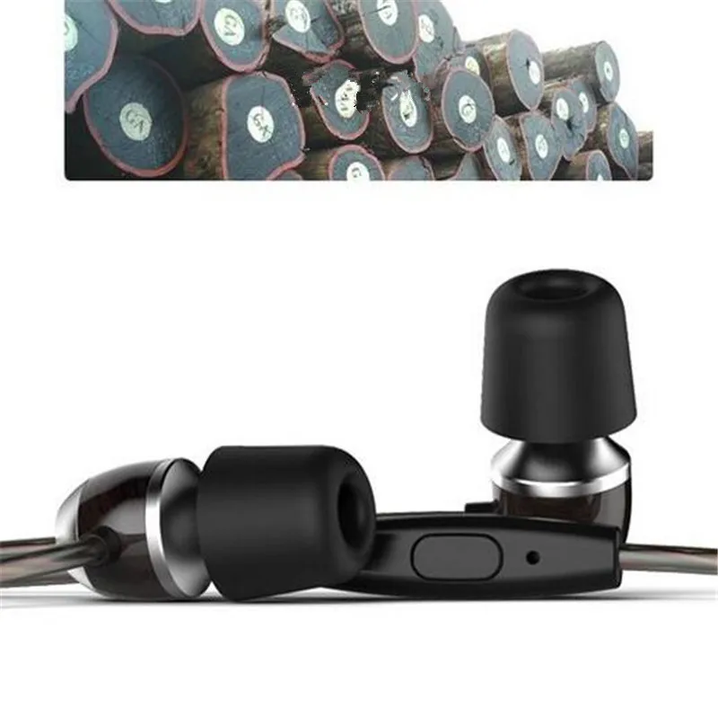 Fone de Ouvido Fones de Ouvido para Iphone Huawei com Microfone K4s de Madeira ou sem Microfone Original Vjjb In-ear Mágico Baixo Samsung Xiaomi k4 Som - Image 3