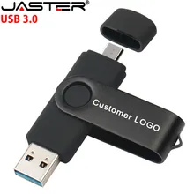 JASTER USB 3,0 металлический USB флеш-накопитель OTG флеш-накопитель 16 Гб Флешка 2 в 1 микро USB Флешка 32 Гб 64 Гб 128 ГБ 256 ГБ флэш-диск