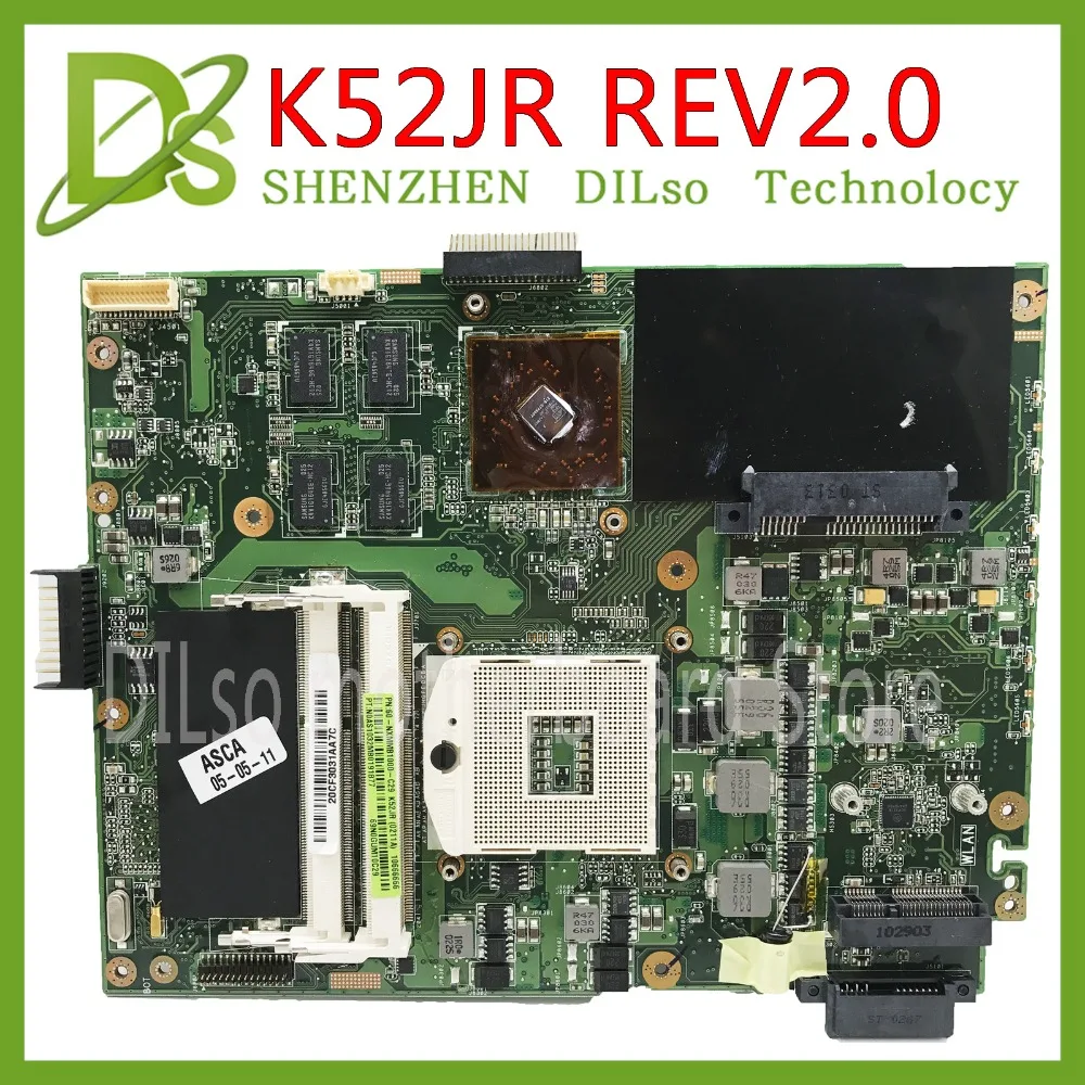 KEFU K52JR для ASUS K52JR K52JC K52JT материнская плата REV2.0 REV2.3 системная плата AMD HD 5470 интегрированная видеокарта материнская плата