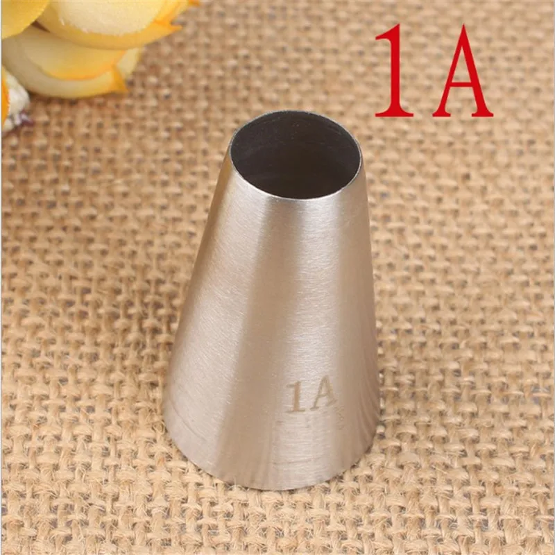 

1A Large Round Metal Cake Cream Decoration Tip Stainless Steel Piping Icing Nozzle Pastry Tools