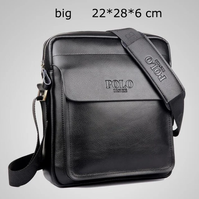 Polo Men Shoulder bag Genuine leather Men Bag Classical Messenger Bag Fashion Casual Business