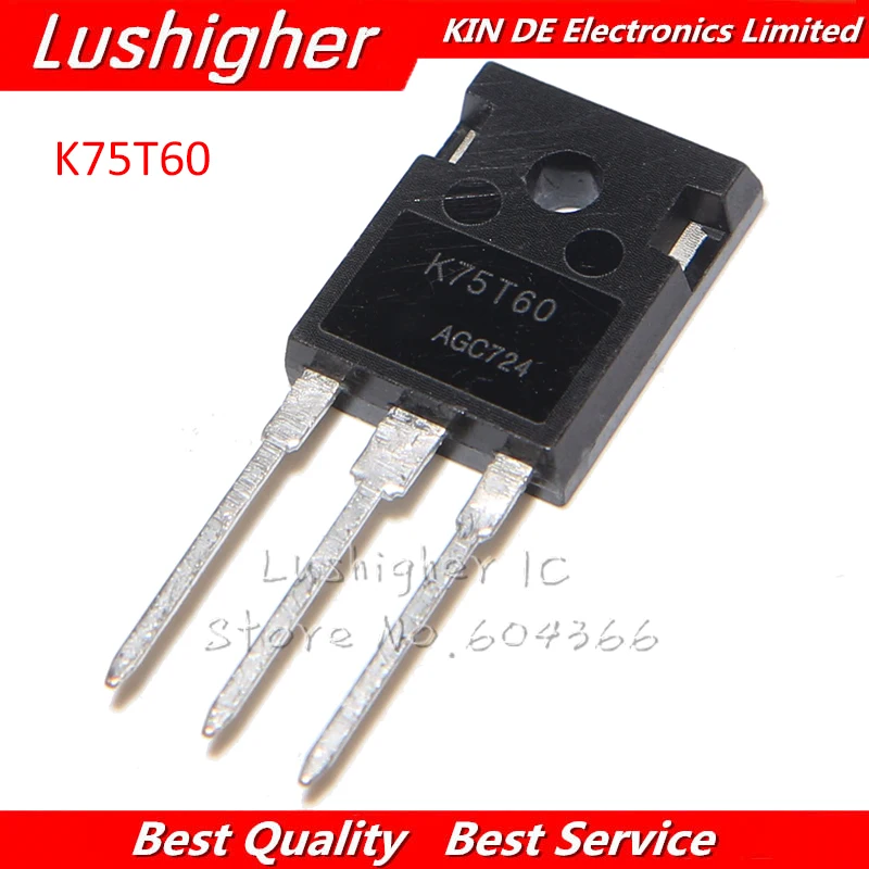 2 шт. K75T60 75A 600 в TO-247 IKW75N60T TO247 IKW75N60 IBGT новая Оригинальная трубка | Электронные