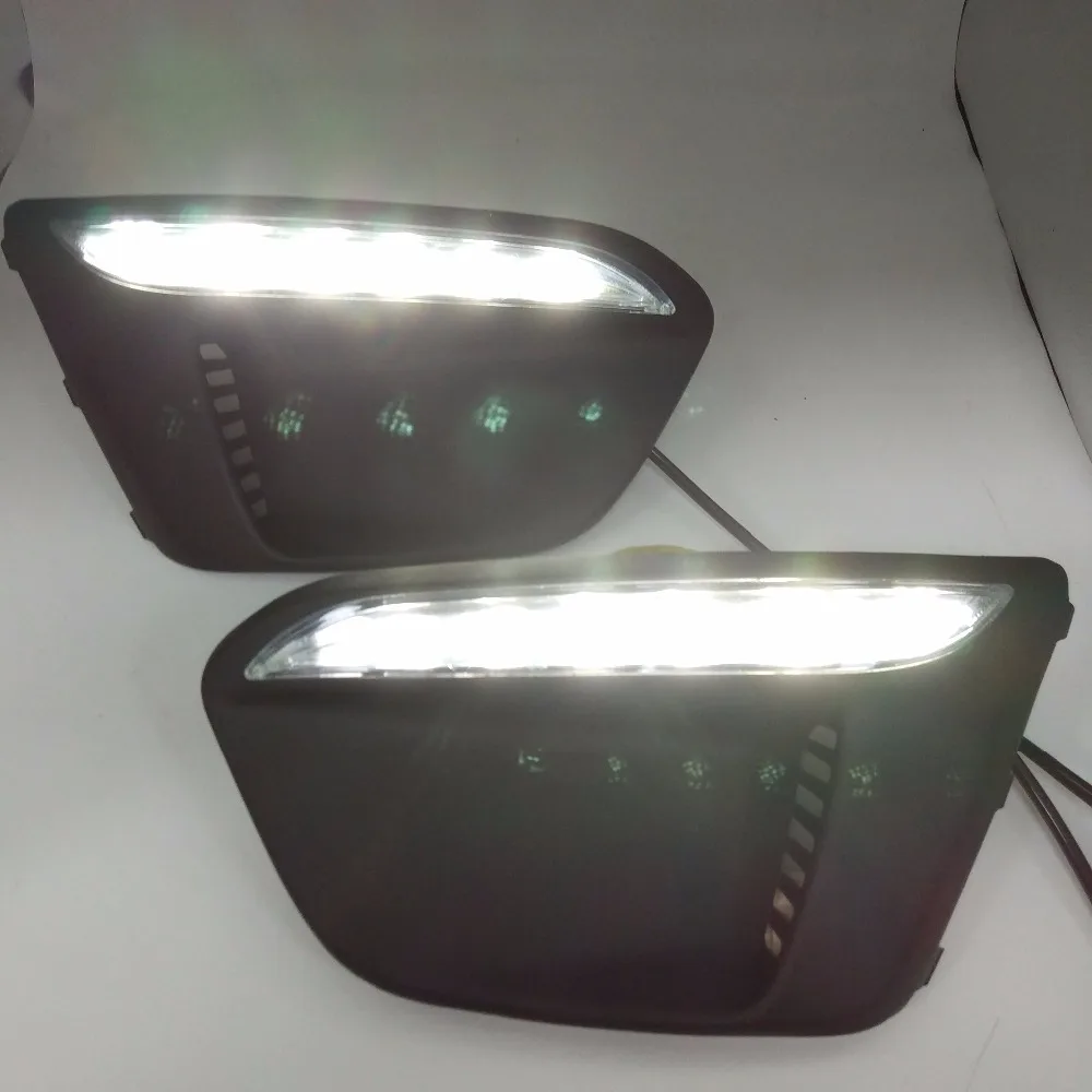 one set For Kia KX cross KIA RIO x-line 2017-2018 DRL LED car light daytime runing light 12V foglight headlight one set For Kia KX cross KIA RIO x-line 2017-2018 DRL LED car light daytime runing light 12V foglight headlight