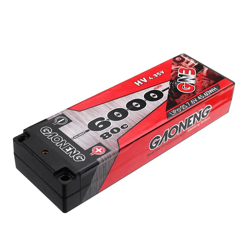Gaoneng GNB 7 6 V 6000 mAh 110C 2 S HV аккумуляторная батарея Lipo T вилка для 1:10 RC автомобиля|t plug|lipo