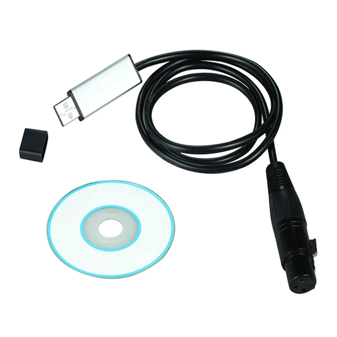USB для DMX кабель адаптера интерфейса 110 см длина свет этапа PC DMX512 контроллер диммер DMX USB преобразования сигнала черный