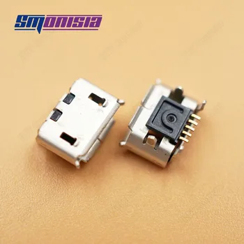 

Smonisia 100pcs High plated Micro usb Connector Port with edge Curl for Phone Tablet Notebooks