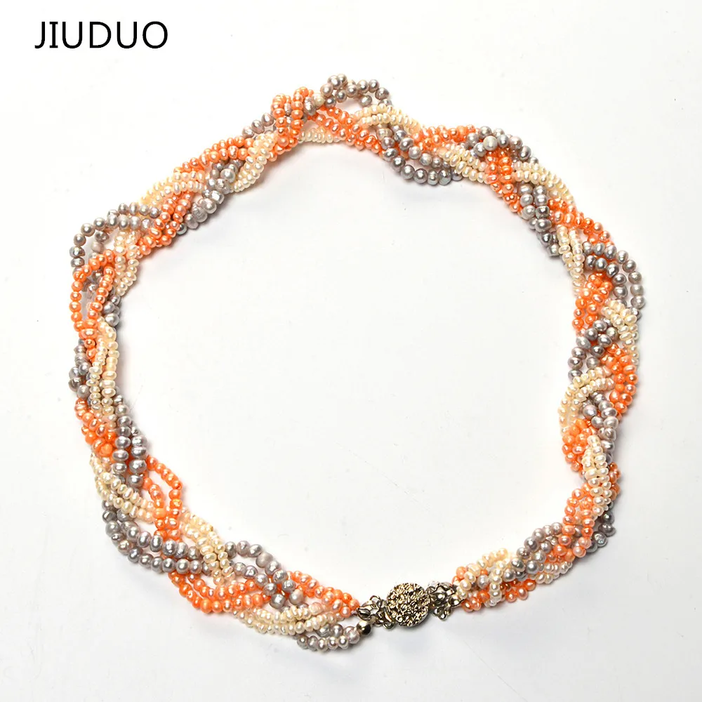 

JIUDUO 2017 European and American fashion jewelry luxury all-match pearl necklace female for women Fashion Jewelry free shipping