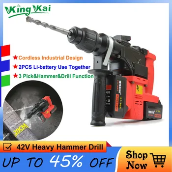 Price 15000 25000mAh Heavy Wall Hammer Cordless Drill SamsungLithium Battery Multifunctional Electric Hammer Impact Drill
