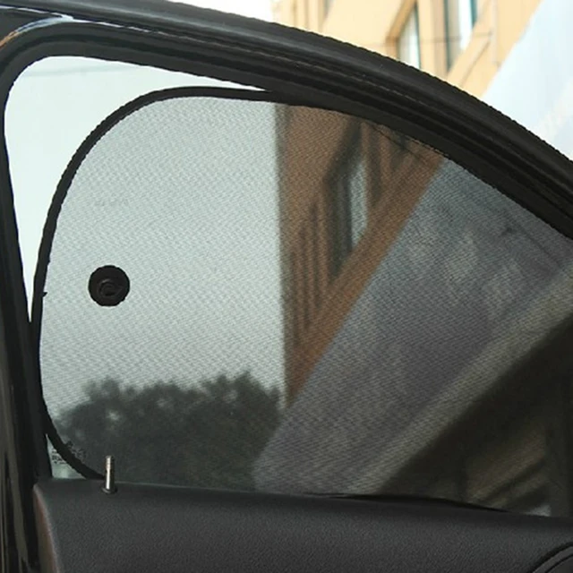2Pcs 66*38CM Car Window Sunshade Curtain Side Rear Window Mesh Car Cover Visor Shield Car Window Foils P12
