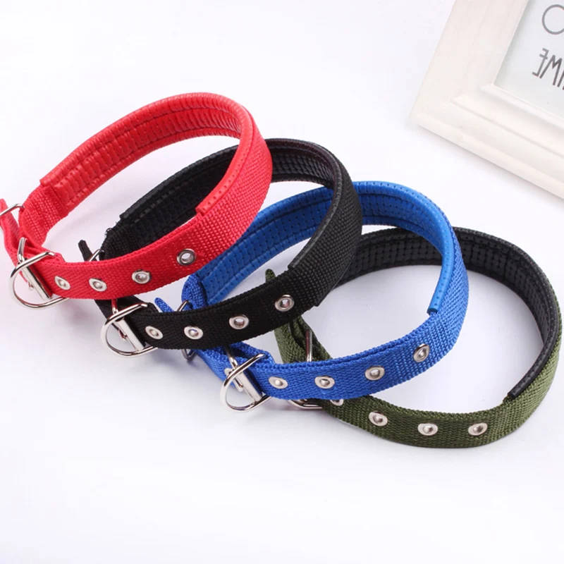 1 Piece 4 Color 5 Sizes Comfortable Adjustable Pet Dog Collar Soft