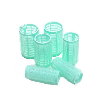 

6Pcs Magic Hair Rollers Self Grip Hair Roller Set Salon Hairdressing Hair Styling Tools Green Green