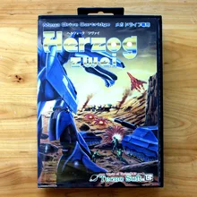 Herzog Zwei 16 Bit MD Game Card with Retail Box for Sega MegaDrive & Genesis Video Game console system
