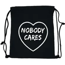 Спальное место#5001 Новая мода унисекс письмо печати 3D сумка на шнурке с рисунком полиэстер простой дизайн Горячая